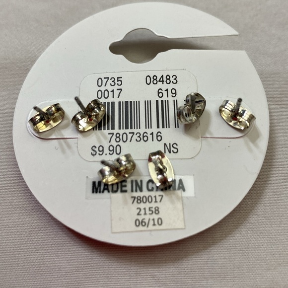 Earrings from Justice. Sparkling hot pink, blue & light green. Brand new - Picture 3 of 7